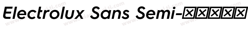 Electrolux Sans Semi字体转换